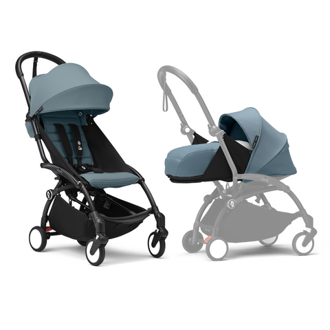 Stokke YOYO3 Frame 6+ 0+ Aqua Bundle