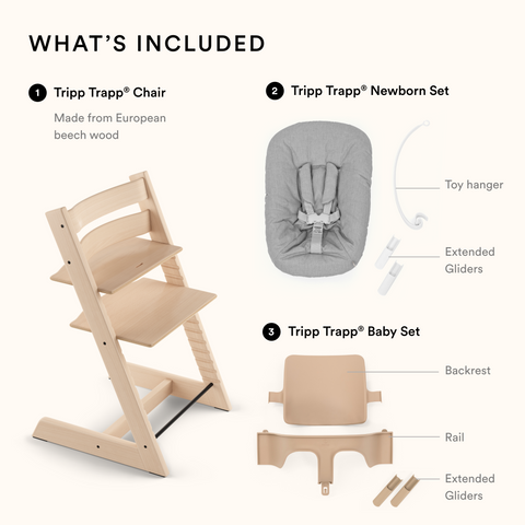 Stokke Tripp Trapp Chair Babyset Newborn Bundle Fjord Blue