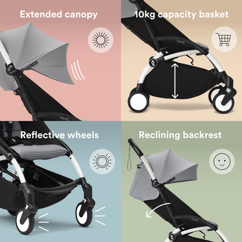 Stokke YOYO3 Frame 6+ 0+  Stone Bundle