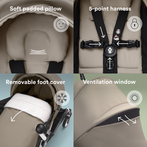 Stokke YOYO3 Frame 6+ 0+  Taupe Bundle