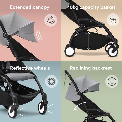 Stokke YOYO3 Frame 6+ 0+  Stone Bundle