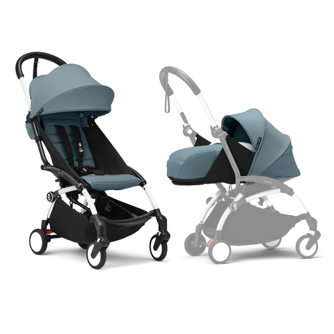 Stokke YOYO3 Frame 6+ 0+ Aqua Bundle