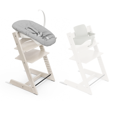 Stokke Tripp Trapp Chair Babyset Newborn Bundle Whitewash