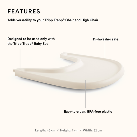 Stokke Tripp Trapp Tray Vanilla White