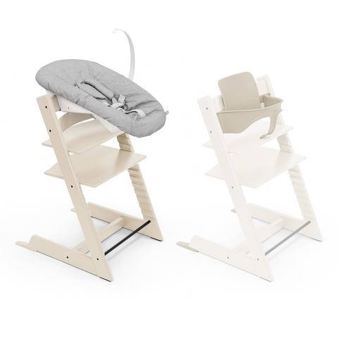 Stokke Tripp Trapp Chair Babyset Newborn Bundle Vanilla white