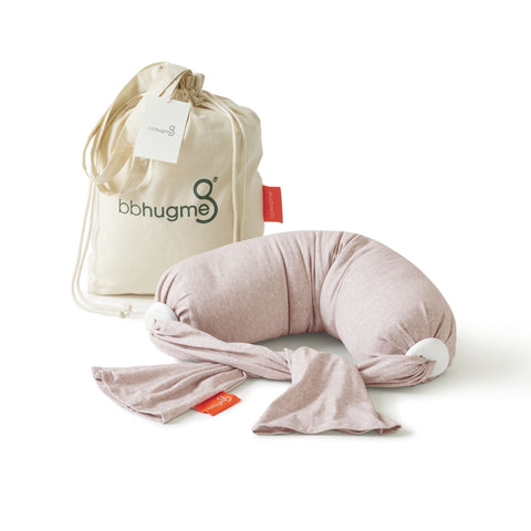 BBHUGME Adjustable Nursing Pillow - Pink Melange