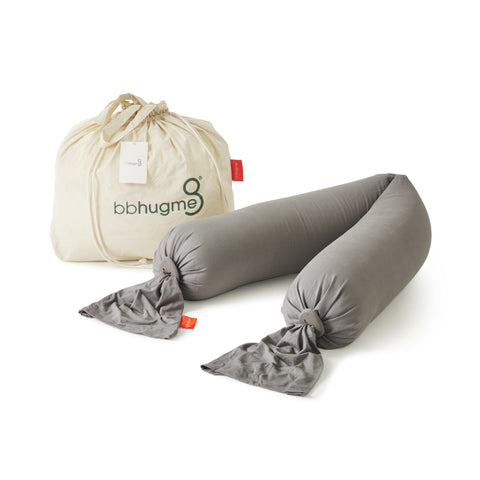 BBHUGME Organic Pregnancy Body Pillow -  Stone/Stone