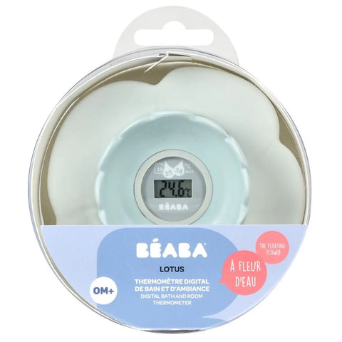BEABA | Lotus Multi-Functional Bath Thermometer | Green/Blue