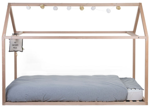 House Bed Frame 90x200cm - Natural