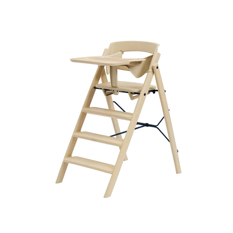 KAOS KLAPP High Chair Recycled + Safety Rail + Food Tray - Desert Sand