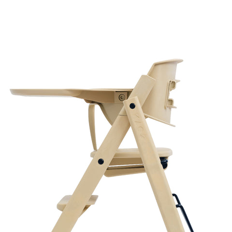 KAOS KLAPP High Chair Recycled + Safety Rail + Food Tray - Desert Sand