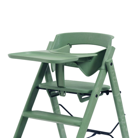 KAOS KLAPP High Chair Recycled + Safety Rail + Food Tray - Mineral Green