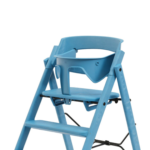 KAOS KLAPP High Chair Recycled + Safety Rail + Food Tray - Swedish Blue