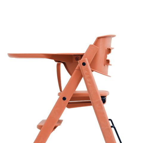 KAOS KLAPP High Chair Recycled + Safety Rail + Food Tray - Terracotta Pink