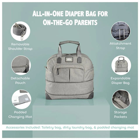 Beaba Amsterdam Changing Bag Heather Grey