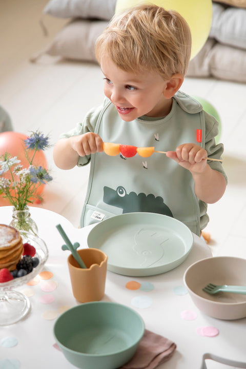 Bib W/Velcro 2-Pack Croco Green