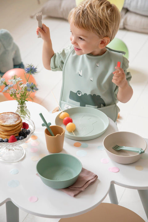 Bib W/Velcro 2-Pack Croco Green