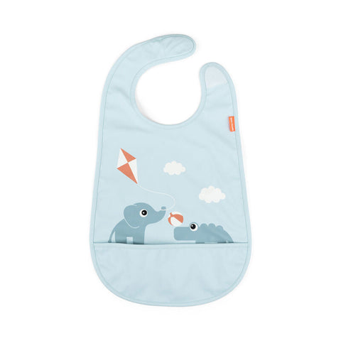 Bib W/Velcro Playground Blue