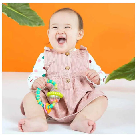 Bright Starts - Grab & Spin Rattle And Teether Toy