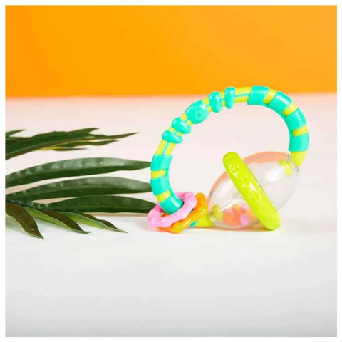 Bright Starts - Grab & Spin Rattle And Teether Toy
