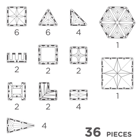 Cleverclixx - Petite Pack Pastel - 36 Pieces
