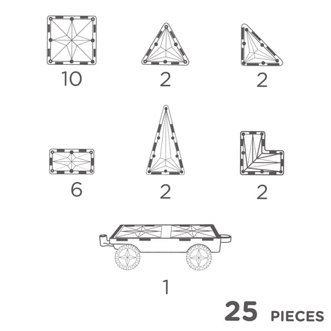 Cleverclixx - Wheels Pack Intense - 25 Pieces