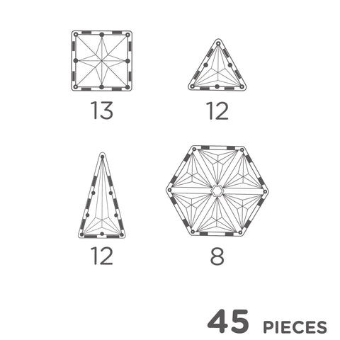 Cleverclixx - Geo Pack Pastel - 45 Pieces