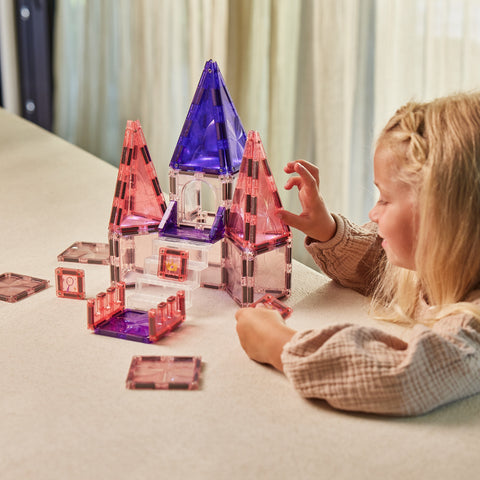 Cleverclixx Magnetic Tile - Princess Palace Pack - 38 pieces