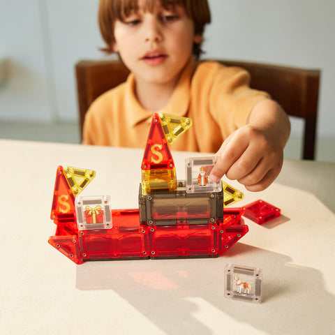 Cleverclixx Magnetic Tile - Mini Tiles Sinterklaas - 30 pieces