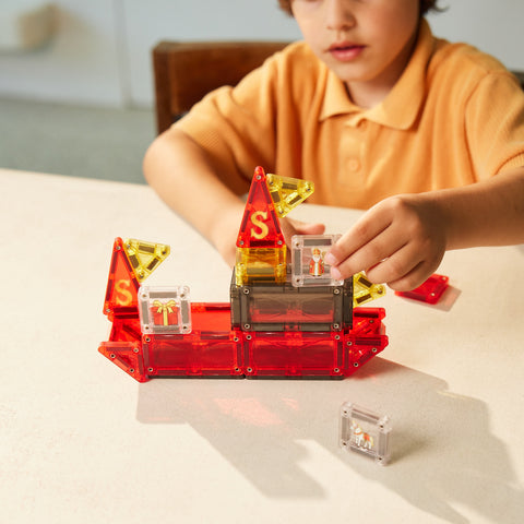 Cleverclixx Magnetic Tile - Mini Tiles Sinterklaas - 30 pieces