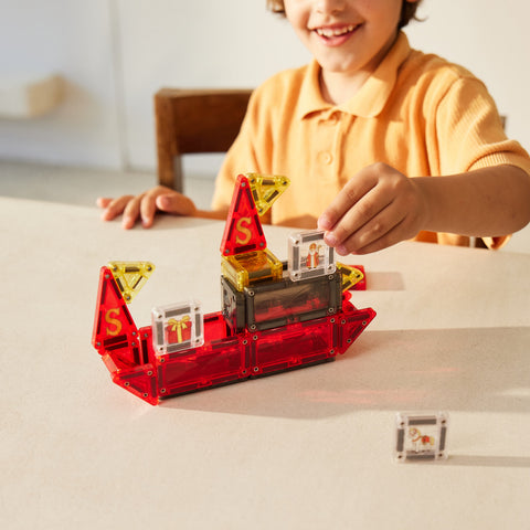 Cleverclixx Magnetic Tile - Mini Tiles Sinterklaas - 30 pieces