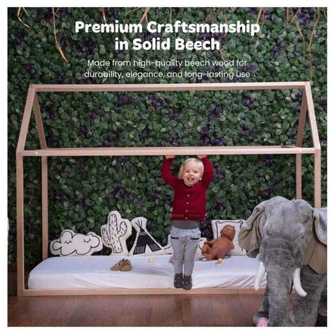 CHILDHOME - Bed Frame House 208x98x148 cm - Natural