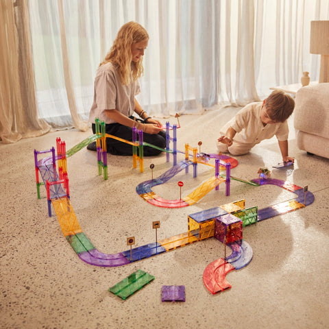 Cleverclixx - Large Race Track Pastel - 80 Pieces