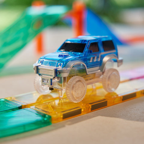 Cleverclixx - Race Track Car Blue