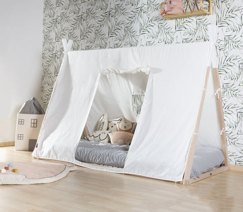 Childhome Tipi Bed Frame Cover 90X200Cm White