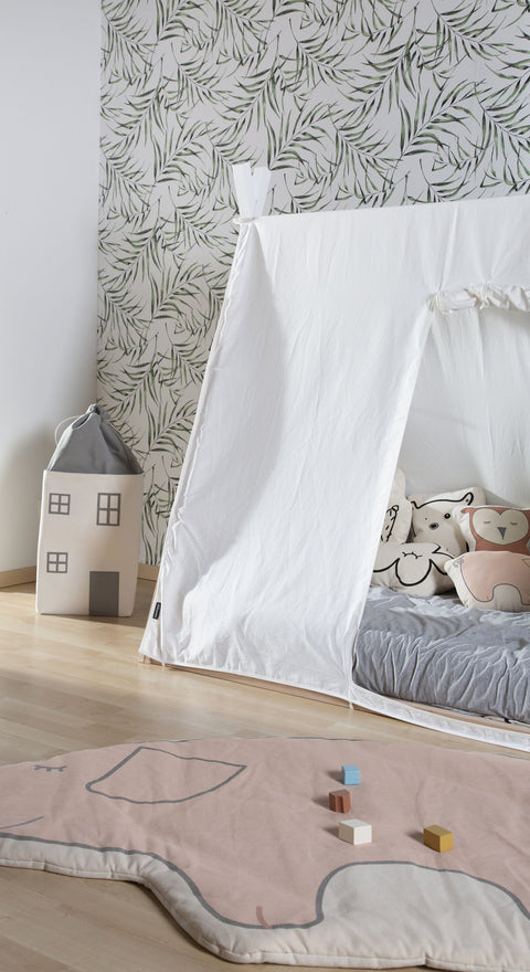 Childhome Tipi Bed Frame Cover 90X200Cm White
