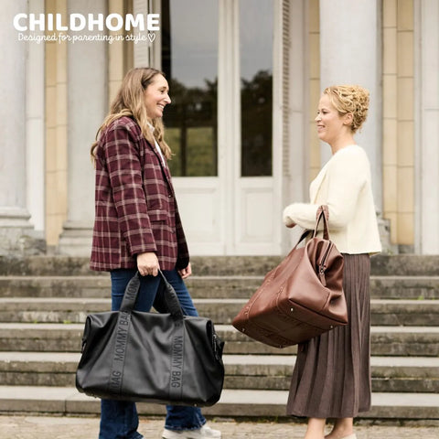 Childhome - Mommy Bag Signature Simili - Black - Vegan Leather