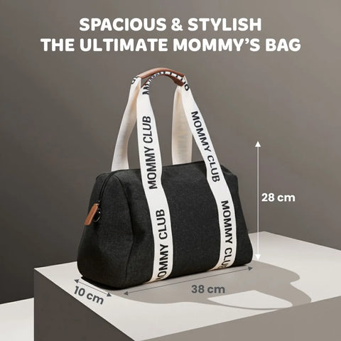 Childhome - Mommy Club Signature Canvas - Black