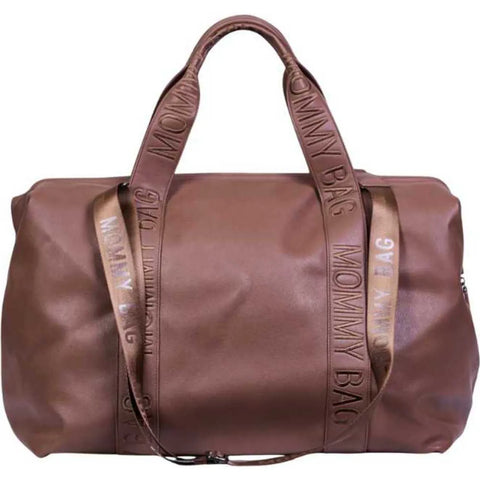 Childhome - Mommy Bag Signature Simili - Dark Brown - Vegan Leather