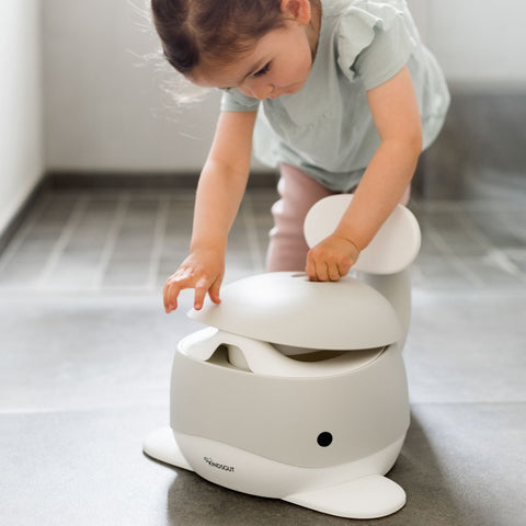 Whale Potty - Light Grey