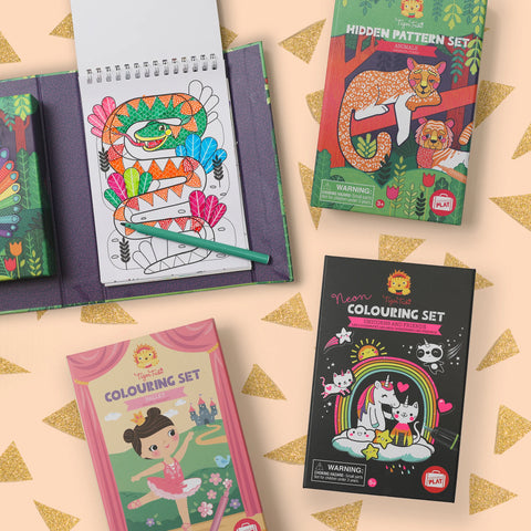 Neon Colouring Set - Glow Friends