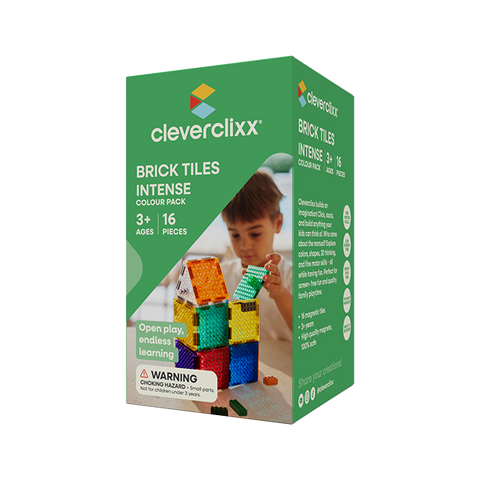 Cleverclixx - Brick Tiles Pack Intense - 16 Pieces