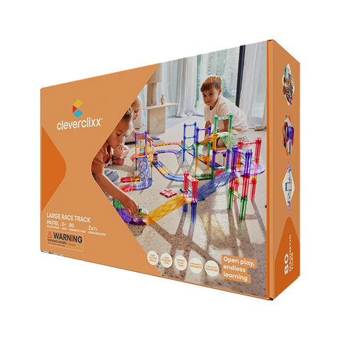 Cleverclixx - Large Race Track Pastel - 80 Pieces