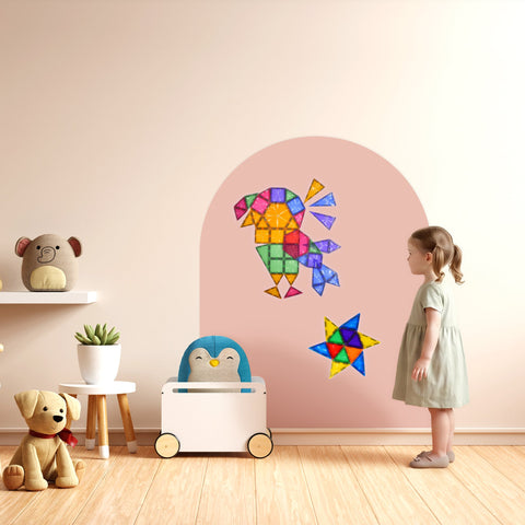 Cleverclixx Magnetic Wall Sticker - Soft Nude | Creative Play Surface