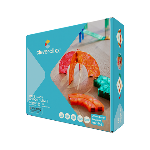 Cleverclixx Race Track Add-On Curves Intense (15 Pcs)
