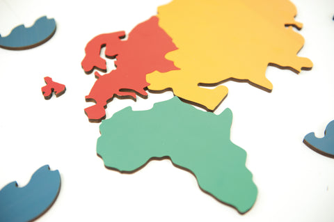 Continents Map Puzzle 2
