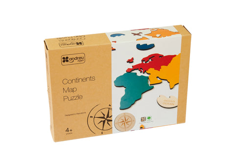 Continents Map Puzzle