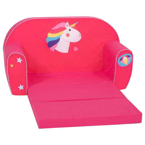 Delsit Sofa Bed- Unicorn Dimond-Dark Pink