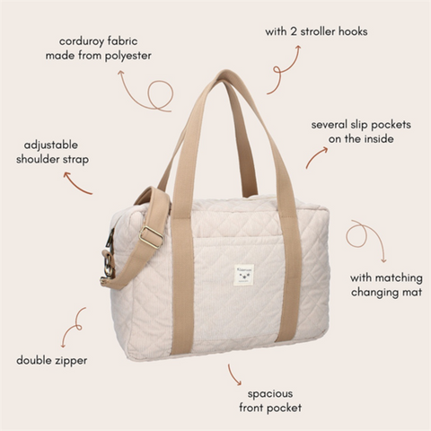 Diaper bag Care Milan, Beige_Toybox.ae