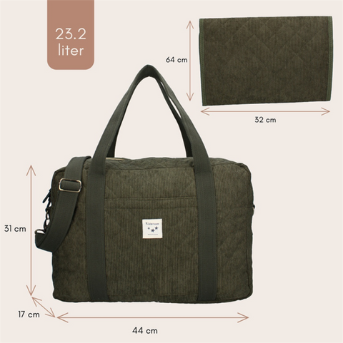 Diaper bag Care Milan, Green_Toybox.ae